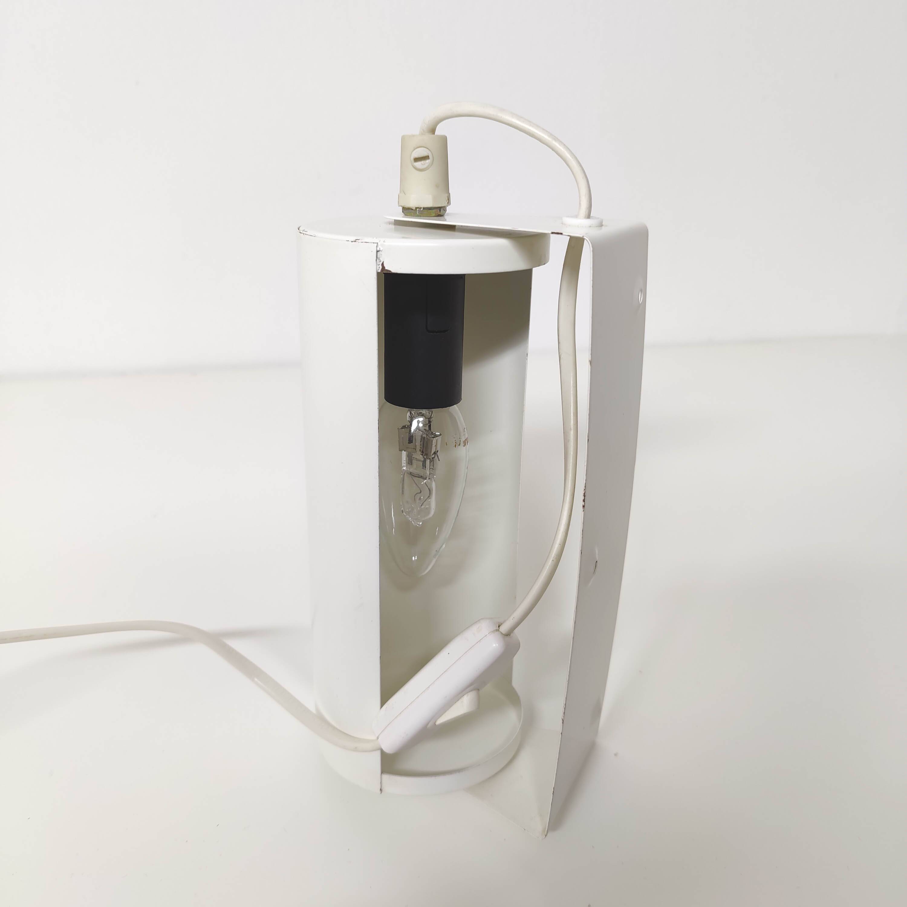 Vintage wall light Ikea V413 white vintage roller