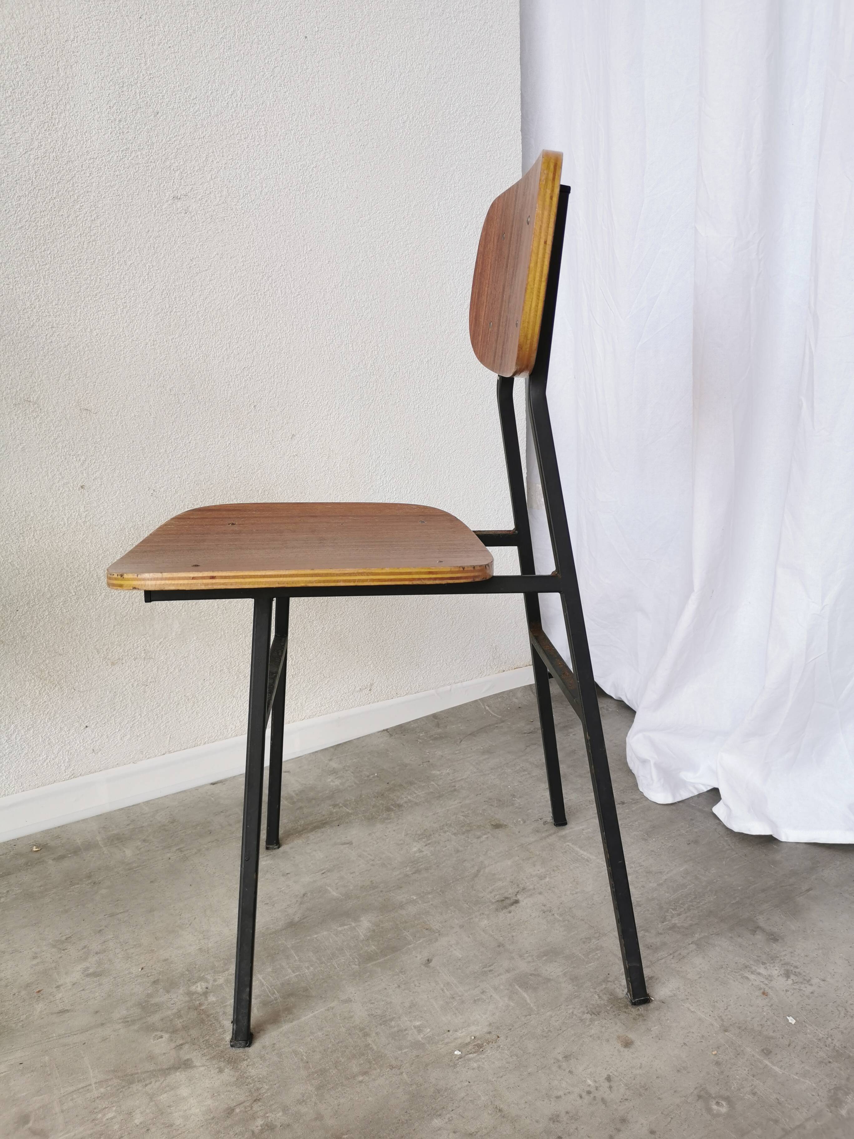 Vintage stol kamnik school chair: 1970s yugoslavia, industrial design
