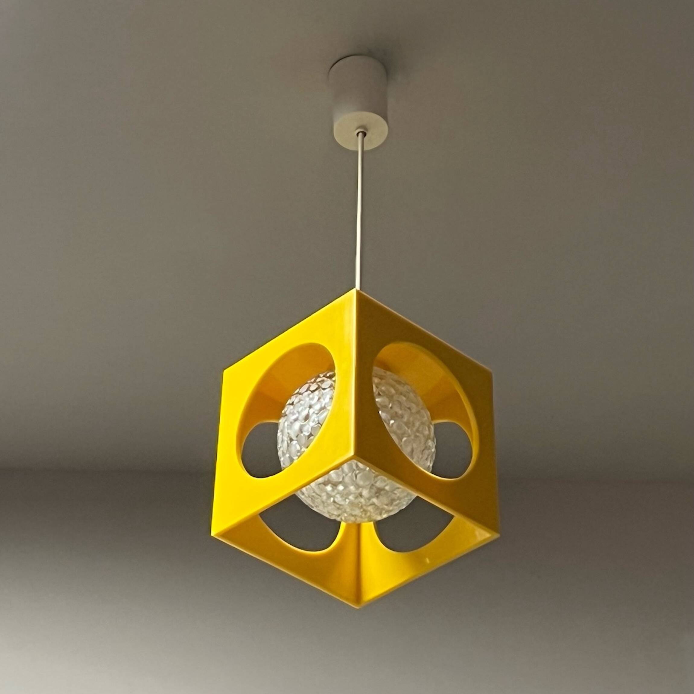 Space Age Hanging Lamp by Richard Essig Besigheim, 70s