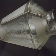 French Art Deco lampshade with floral decoration