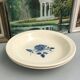 Set of 2 round dishes Sarreguemines Digoin France number 4 with blue pink floral decoration.
