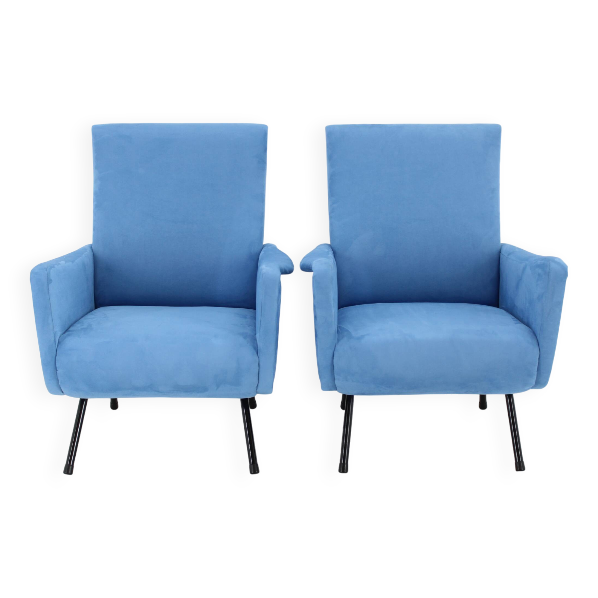 1960s Pair of Restored Italian Armchairs