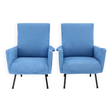 1960s Pair of Restored Italian Armchairs