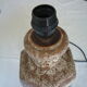 Lamp foot to lay ceramic brown granite