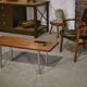 Table basse design en palissandre et céramique 1960’s