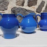 Blue ceramic pitcher Emile Henry