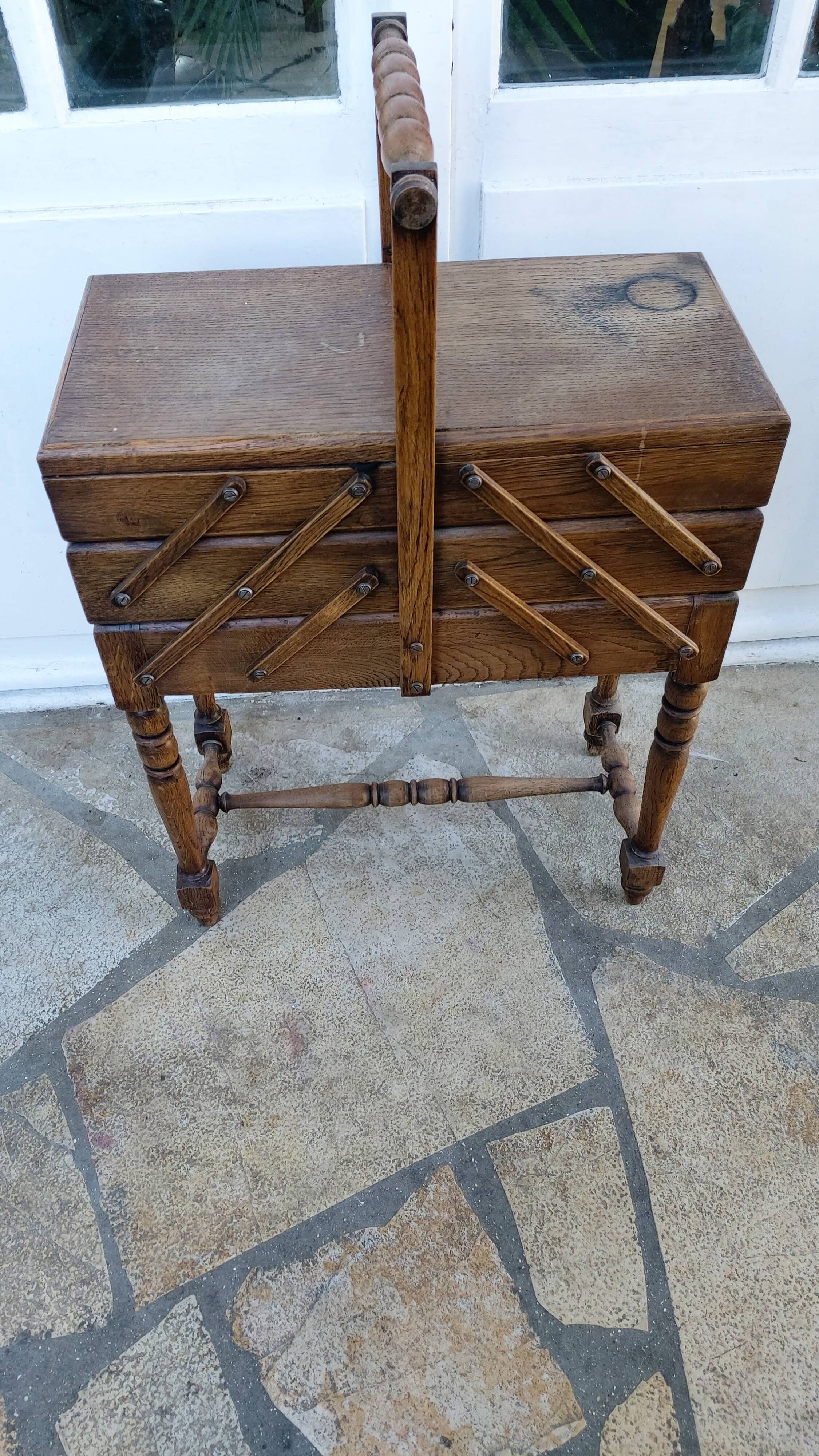 Vintage sewing worker