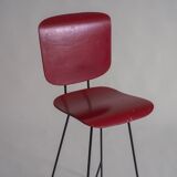 Modernist bar stool attributed to Coen De Vries for Everest