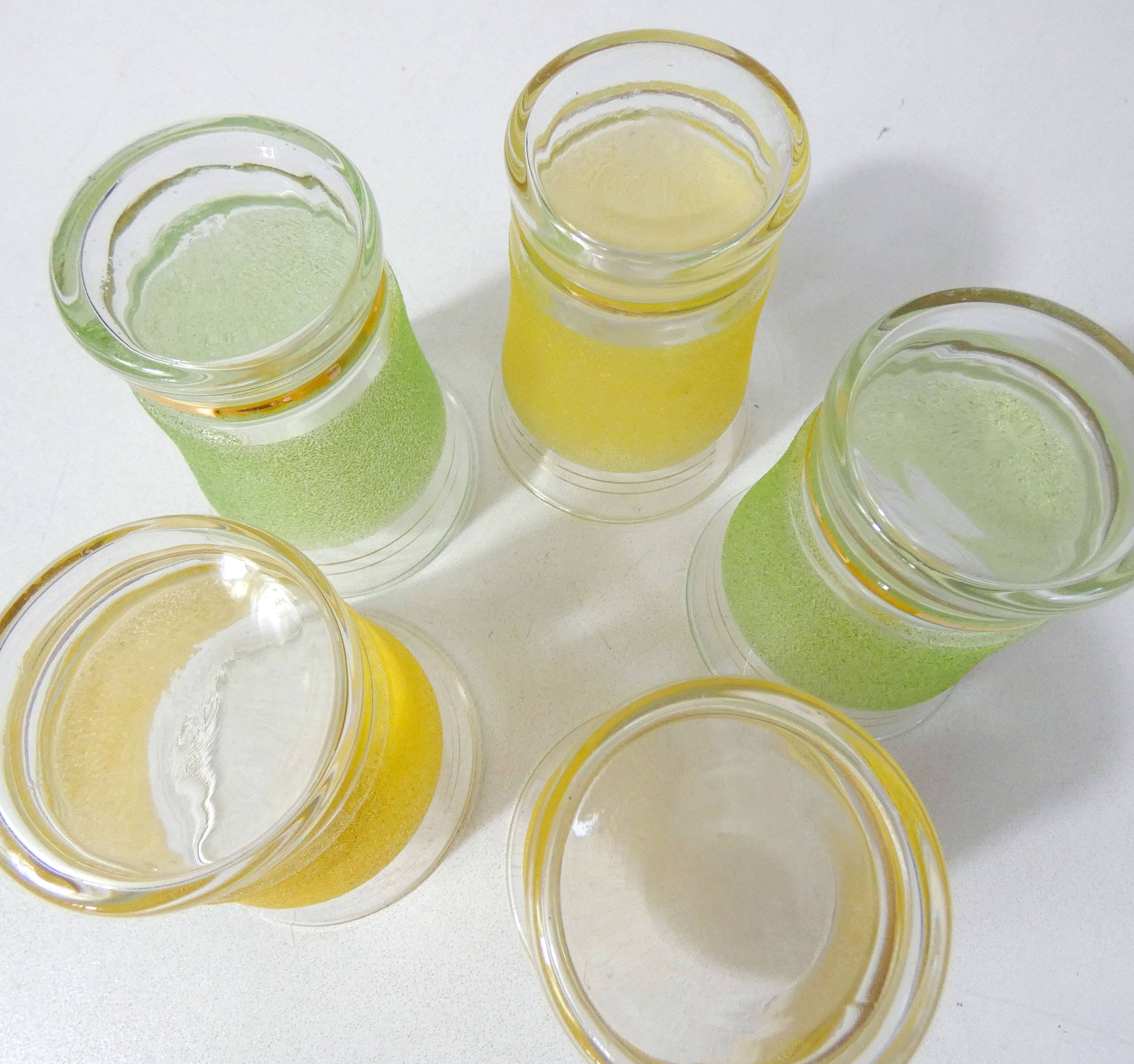 5 granita glasses
