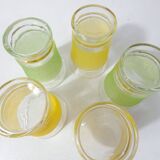 5 verres granités