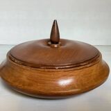 Large Scandinavian wooden box empty pocket