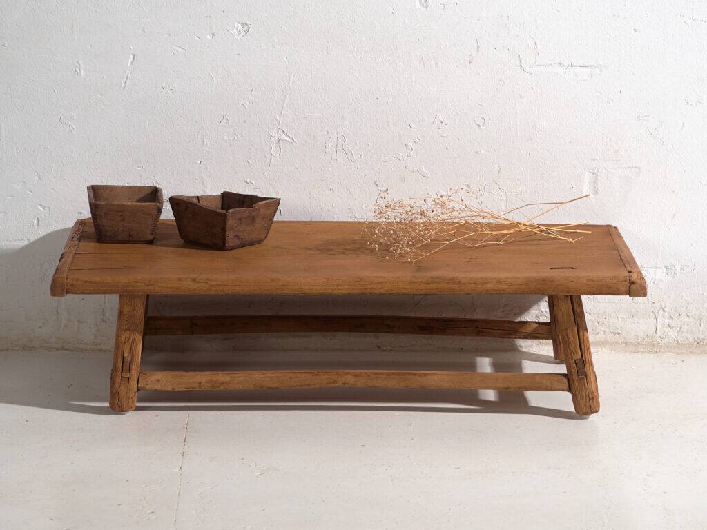 Antique pine coffee table – China, circa 1930