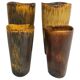 Set of 4 ceramic vases in mid-century modern style by Gunnar Nylund, Rörstrand, Sweden.