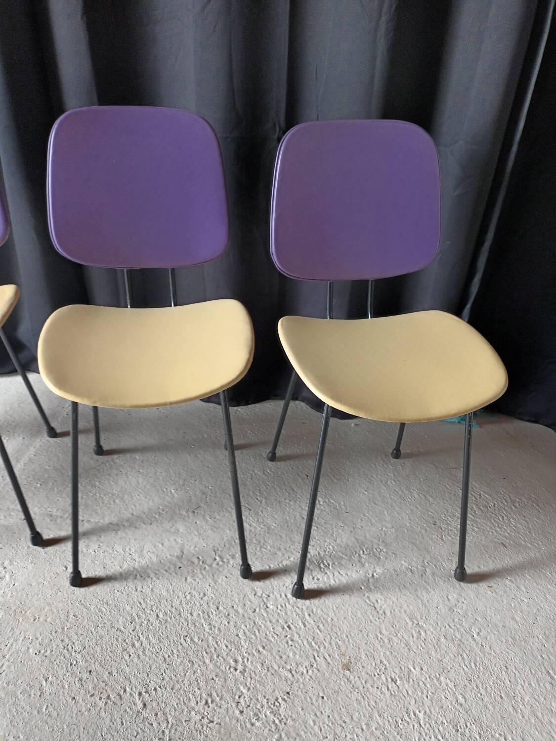 Série de 4 chaises vintage