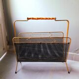 Perforated metal magazine rack 1950