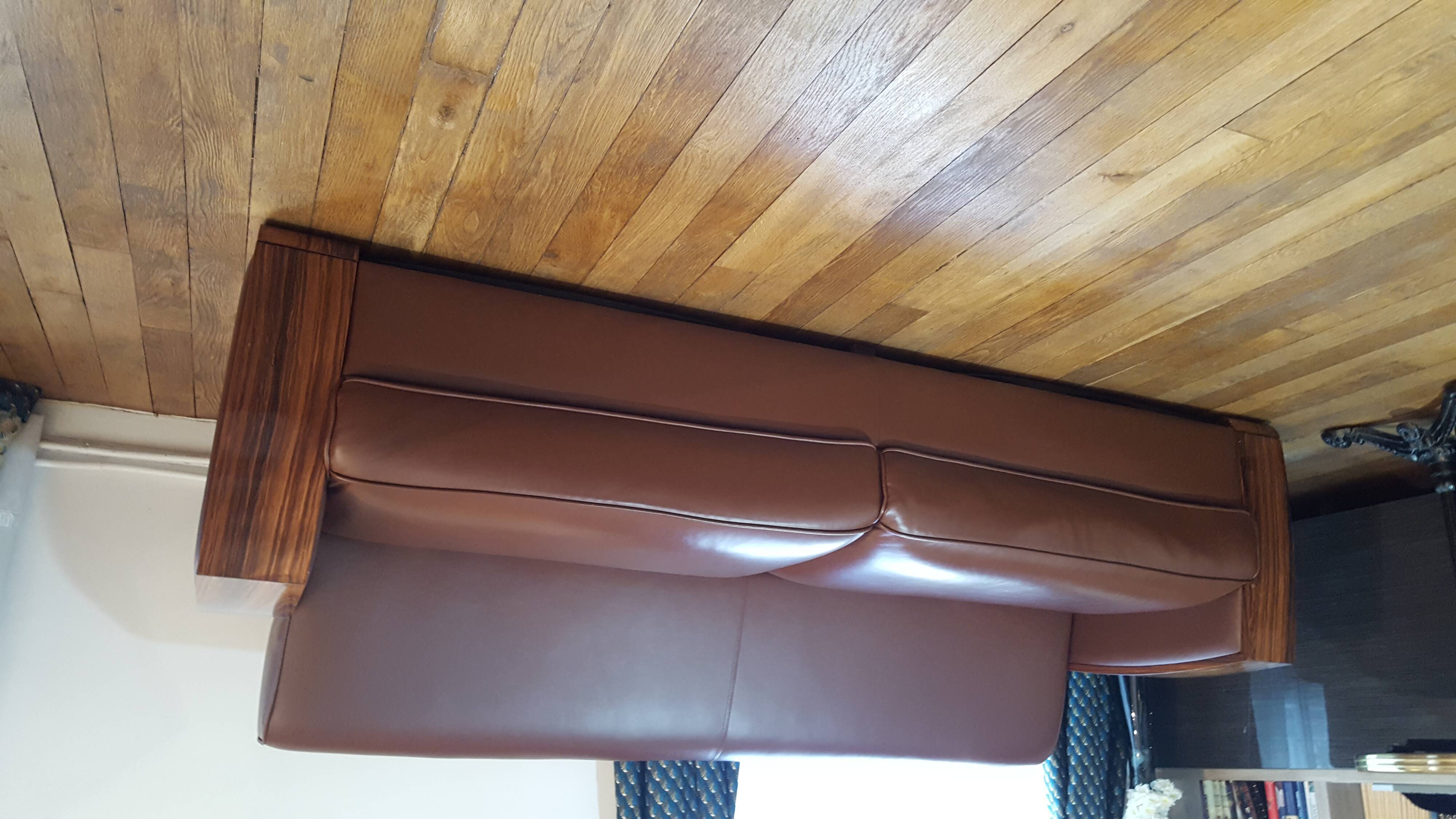 Sofa leather and rosewood