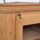 Hanging corner cabinet with glass door - pine - year 1890s