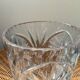 Vintage Marguerite vase in chiseled crystal