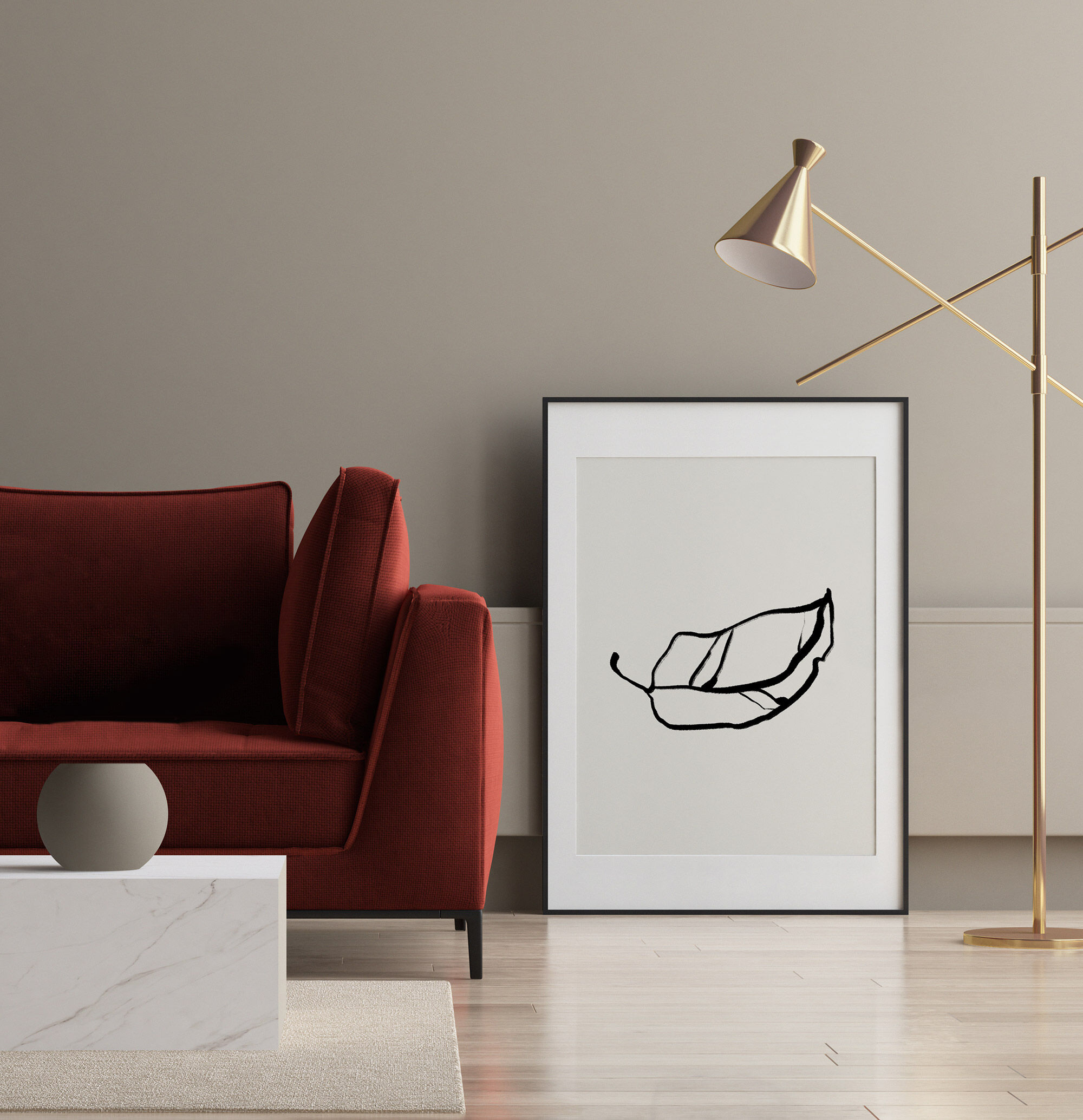 Botanical illustration giclee print, 50x70