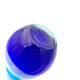 Sculptural Vase "Goccia" 43cm - Blown Murano Glass - Blue & Latte