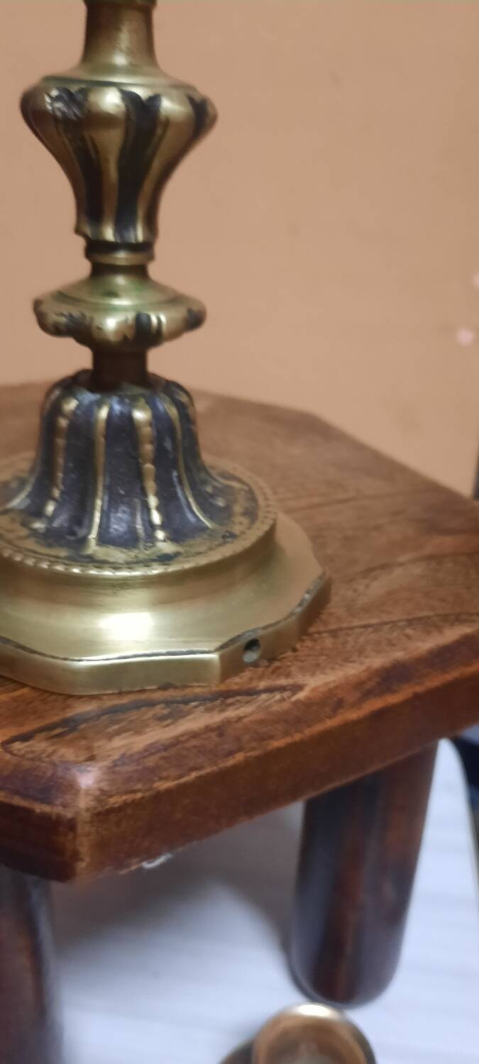 Bronze candle holder