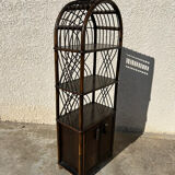 Rattan and wicker shelf
