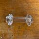 Set of 12 Antique Molded Bubble Glass Knife Rests Vintage Tableware
