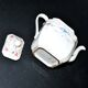Old Paris porcelain herbal tea pot – hand-painted polychrome decoration, 19th century