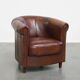 Fauteuil club en cuir de mouton