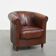 Fauteuil club en cuir de mouton