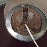 Ceiling light / Art Deco lamp in pink and gold with a glass shade - Silver Fitter