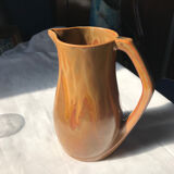 Enamelled stoneware pourer signed Denbac