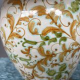 Pair of hand painted lamps.