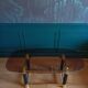 Glass and brass coffee table, 1970