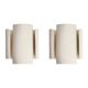 Set of two white TILE wall lights.