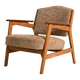 Fauteuil en hêtre scandinave et teck, années 1960