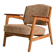 Fauteuil en hêtre scandinave et teck, années 1960