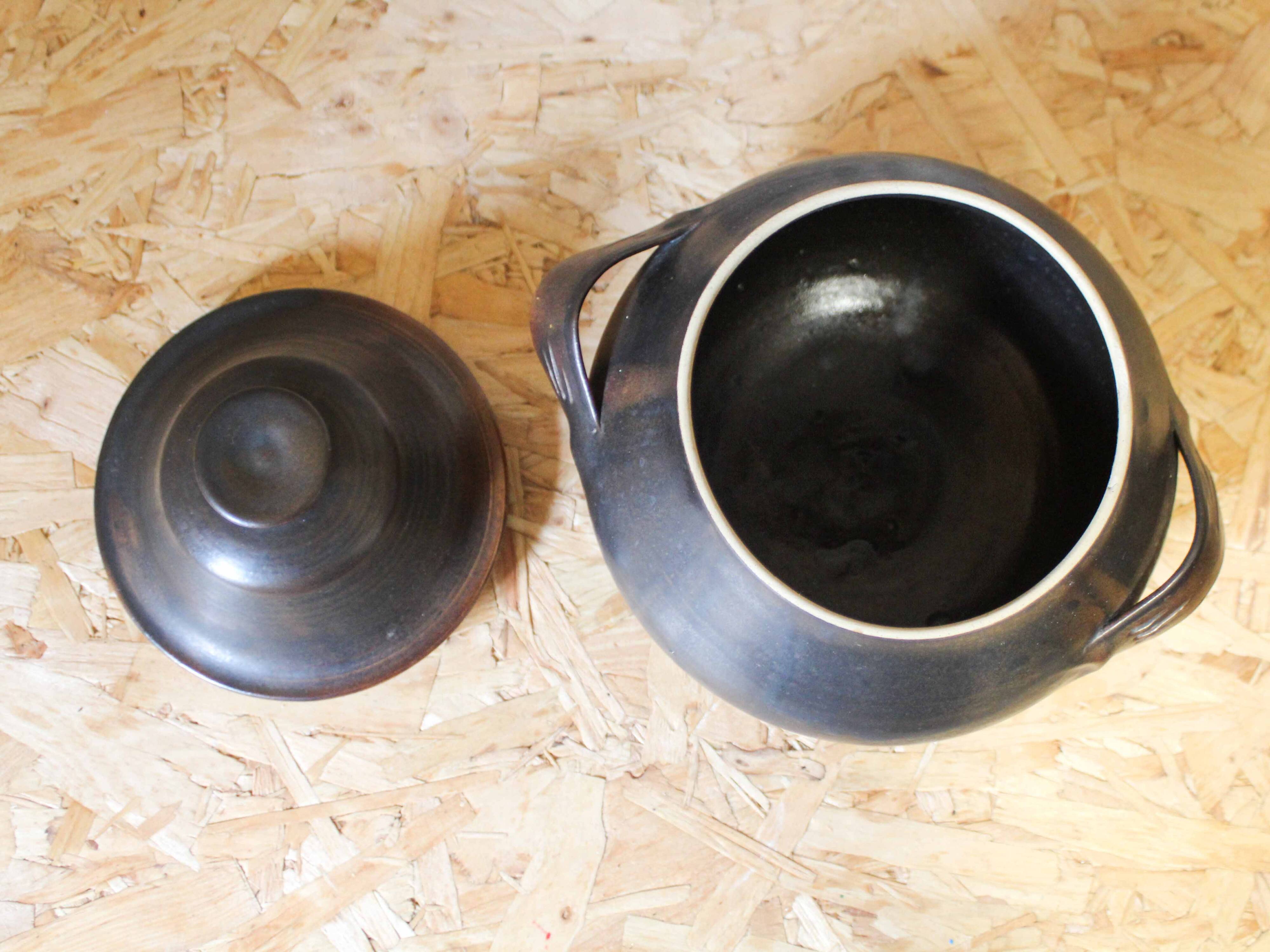 Ceramic covered pot Jean Cacheleux - Puisaye