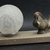 Bird lamp art deco