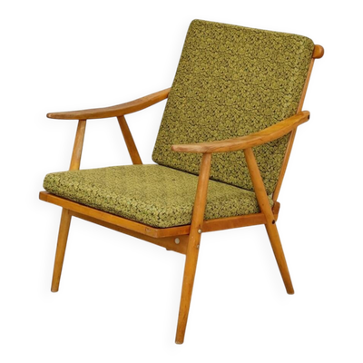 Fauteuil Boomerang vert par Ton Bystrice ( Thonet) par Antonin Suman