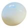 Antique ceiling light or wall sconce with white opaline glass, half-moon shape, 20 cm.