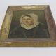 Antique 19th Century Portrait of a Woman French Flemish School Oil Painting