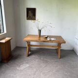 Table, mobilier de montagne en hêtre, 1950