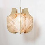 Suspension fil et bois des années 60-70.