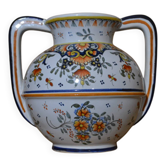 Amphora vase Rouen handmade decoration