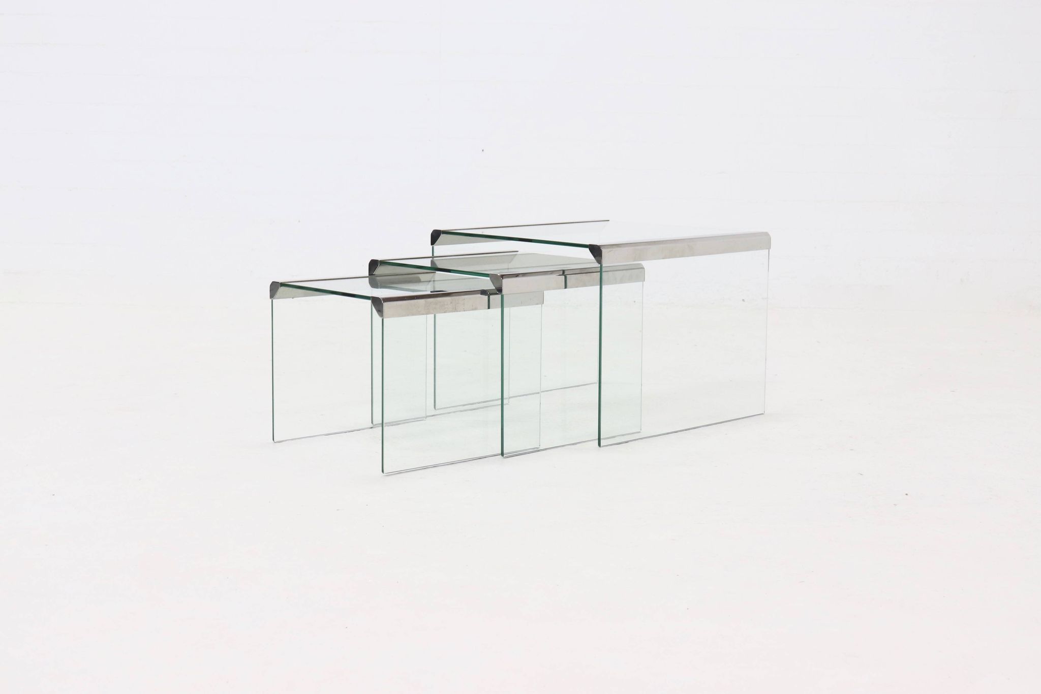 Set of 3 Gallotti & Radice nesting tables 1970s