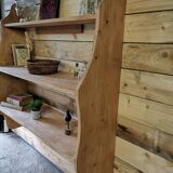 Large solid pine wall shelf