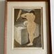 Portait de femme à la toilette épreuve d'artiste mid-century moderniste Pierre Dubreuil 1961