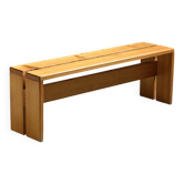 Banc en pin massif, Les Arcs, circa 1973