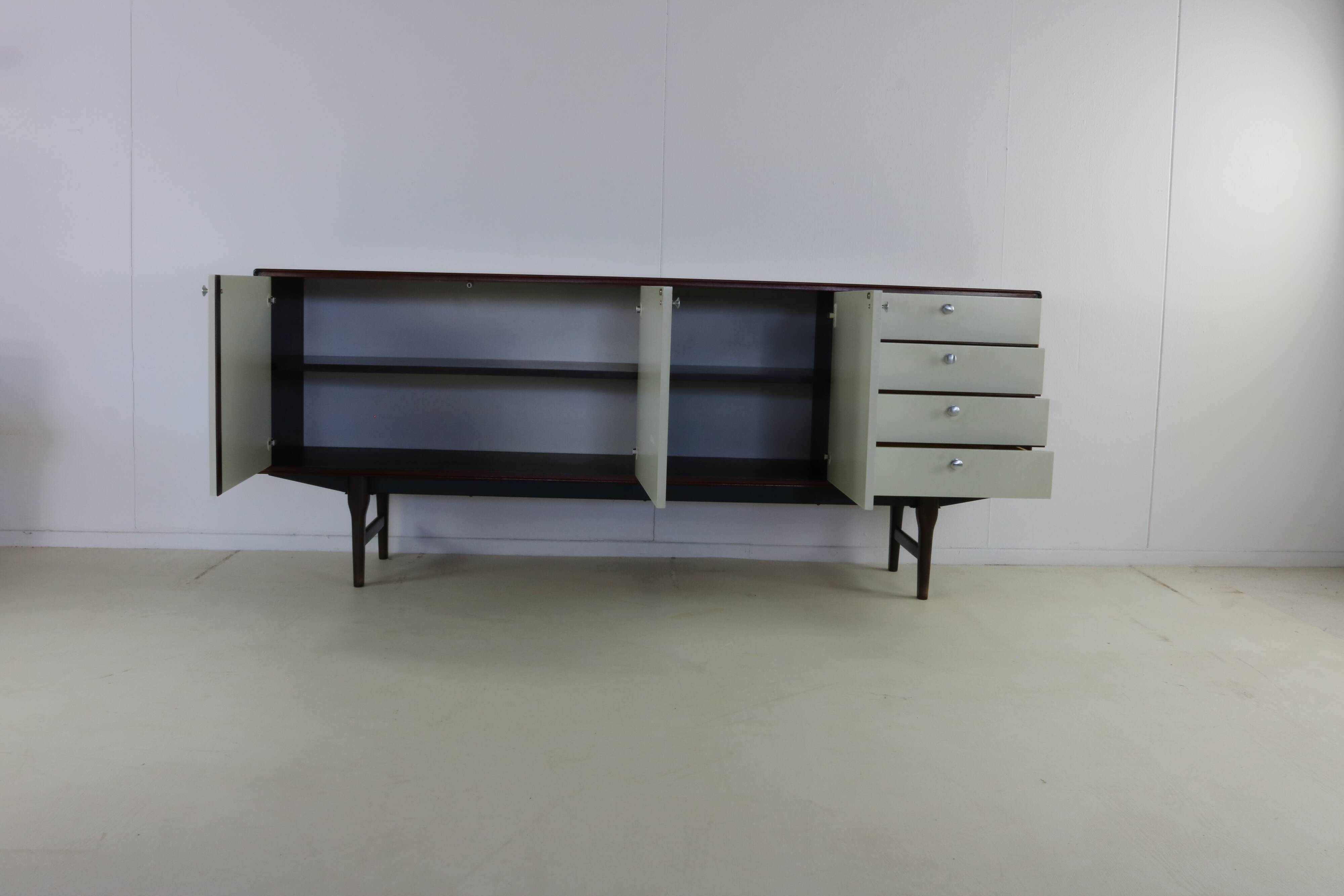 Sixties design rosewood sideboard for Fristho Franeker